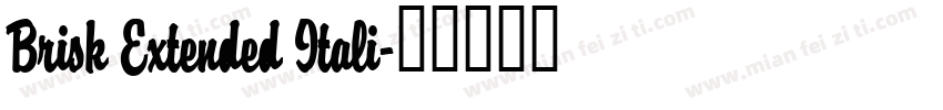 Brisk Extended Itali字体转换